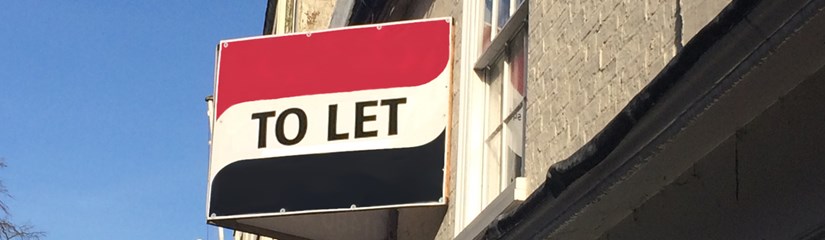 'to let' sign