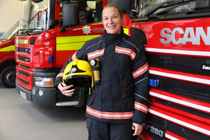 Firefighter Hannah Archdeacon