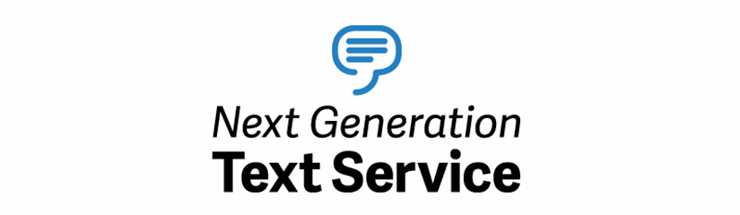 Next generation text service icon
