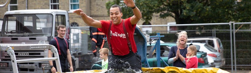 Dunk a firefighter