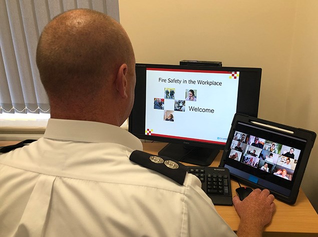 Hosting an online fire safety session
