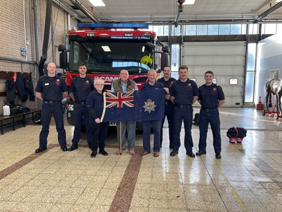 Stanground Red Watch with visitors