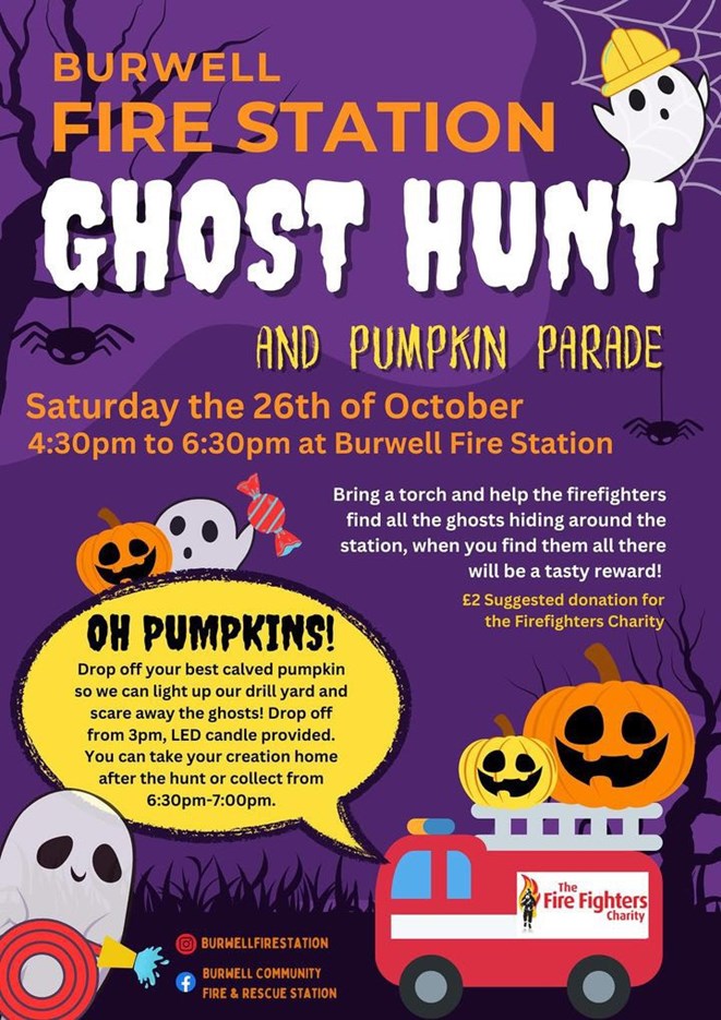 Burwell Fire Station Ghost Hunt and Pumpkin Parade