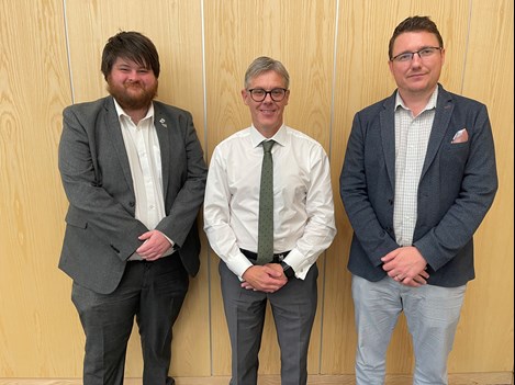 New chair and vice chair with CFO