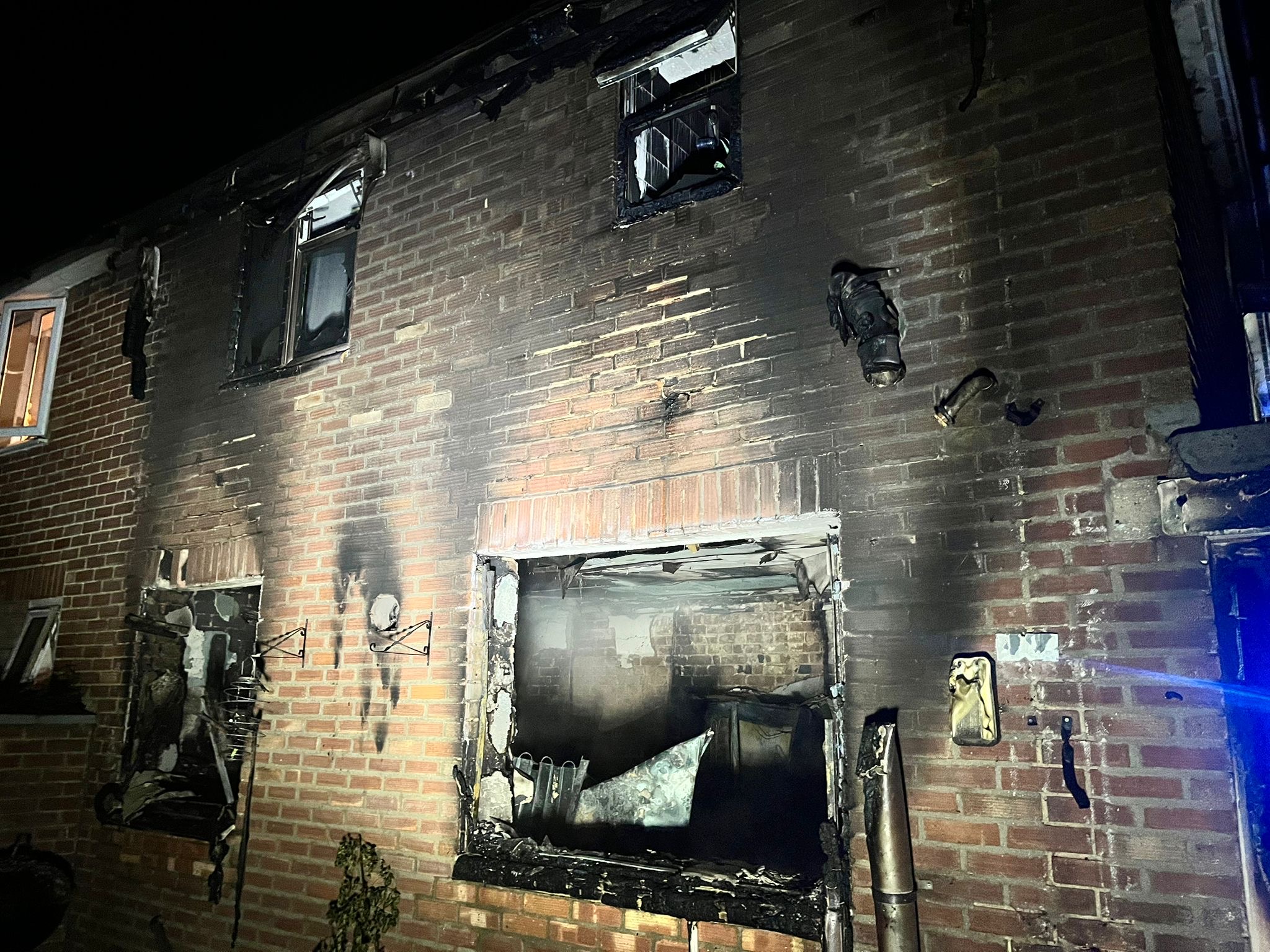Damage from house fire