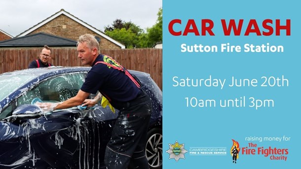 Sutton Fire Station car wash Saturday June 20th 10am until 3pm.