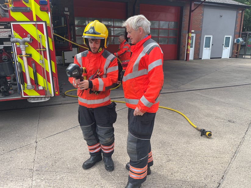 Firefighter with High Sheriff