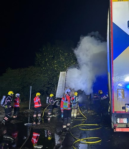 Lorry fire